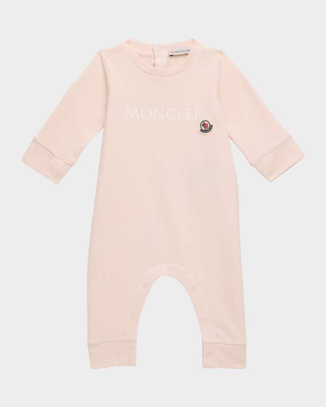 Girl's Logo-Print Coverall, Size Newbor